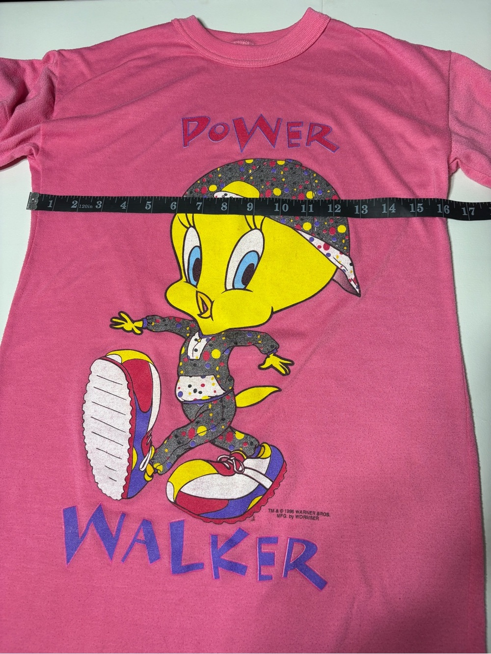Vintage 90s Pink Tweety Bird Shirt Looney Tunes Single Stitch Rare - Picture 4 of 9